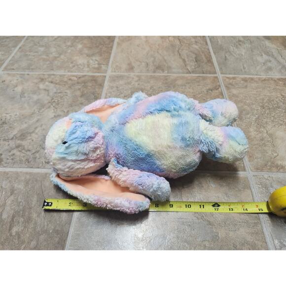 GUND Thistle Pastel Bunny Plush Stuffed Animal 14” Multicolor Tie Dye Rabbit Toy - Picture 3 of 8